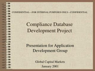 Compliance Database Development Project