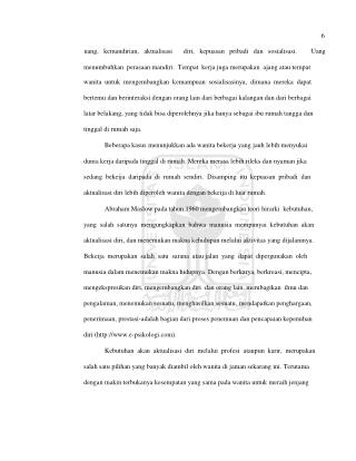 uang, kemandirian, aktualisasi