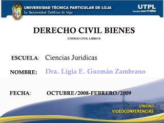 ESCUELA : Ciencias Juridicas