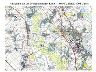 Ausschnitt aus der Topographischen Karte, 1: 50.000, Blatt L 4906, Neuss