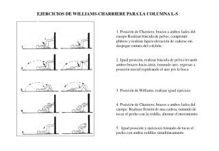 EJERCICIOS DE WILLIAMS-CHARRIERE PARA LA COLUMNA L-S