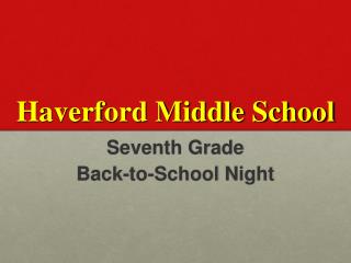 Haverford Middle School