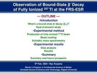 Observation of Bound-State β Decay of Fully Ionized 207 Tl at the FRS-ESR