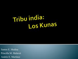 Tribu india: 	Los Kunas
