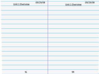 Unit 1 Overview