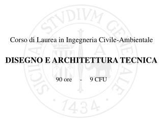 Corso di Laurea in Ingegneria Civile-Ambientale