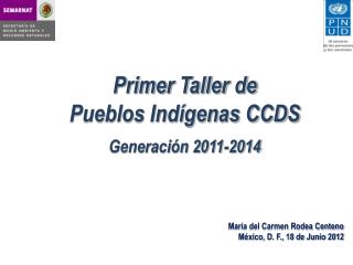 Primer Taller de Pueblos Indígenas CCDS Generación 2011-2014