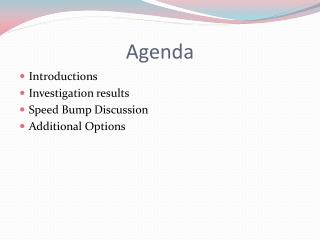 Agenda