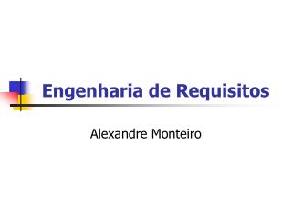 Engenharia de Requisitos