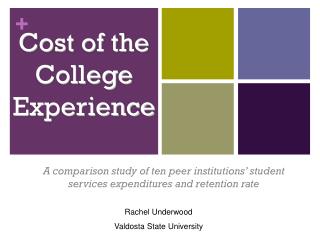 Cost of the College Experience