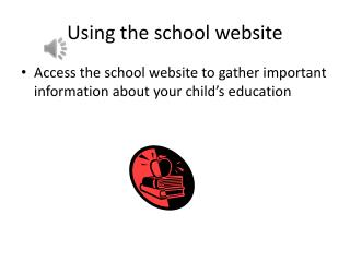 Using the school website