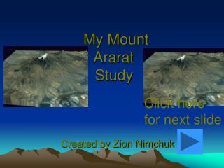 My Mount Ararat Study