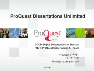ProQuest Dissertations Unlimited