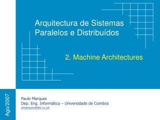 2. Machine Architectures