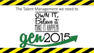 The Talent Management we need to