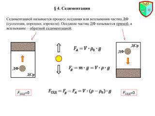 § 4. Седиментация