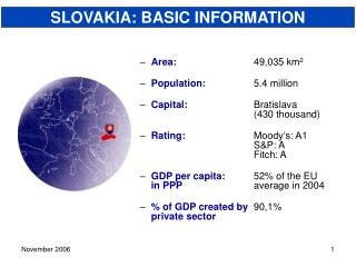 SLOVAKIA: BASIC INFORMATION