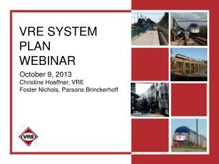 VRE SYSTEM PLAN WEBINAR