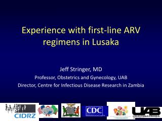 Experience with first-line ARV regimens in Lusaka