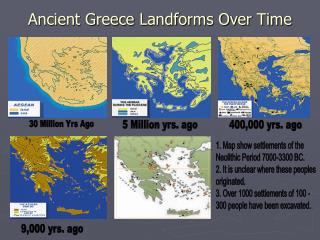 Ancient Greece Landforms Over Time