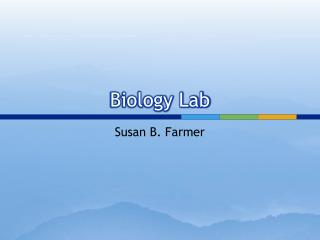 Biology Lab