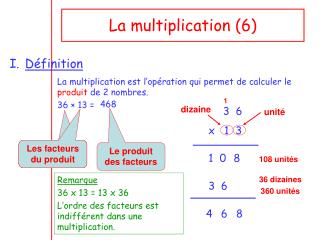 La multiplication (6)