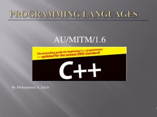 PROGRAMMING LANGUAGES