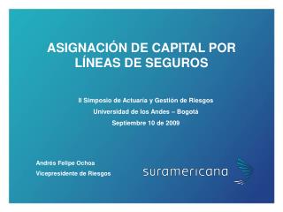 ASIGNACIÓN DE CAPITAL POR LÍNEAS DE SEGUROS