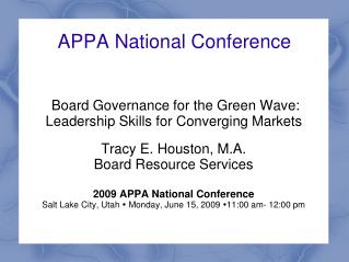 APPA National Conference