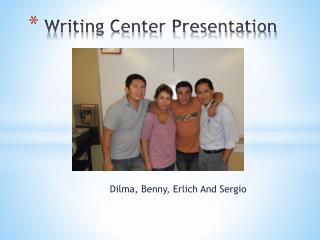 Writing Center Presentation