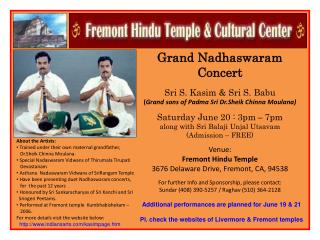 Grand Nadhaswaram Concert Sri S. Kasim &amp; Sri S. Babu
