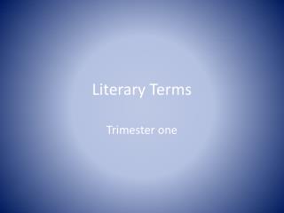 Literary Terms