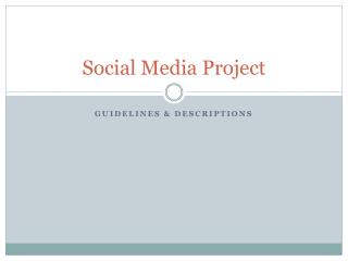 Social Media Project