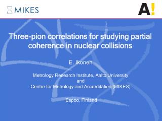 Three-pion correlations for studying partial coherence in nuclear collisions