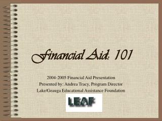 Financial Aid: 101