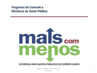 Programa de Controle e Eficiência do Gasto Público