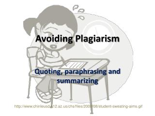 Avoiding Plagiarism