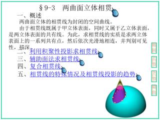 §9-3 两曲面立体相贯