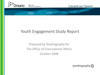 Youth Engagement Study Report