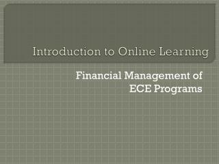 Introduction to Online Learning