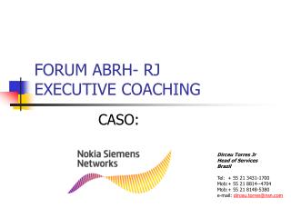 FORUM ABRH- RJ EXECUTIVE COACHING