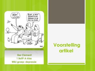 Voorstelling artikel