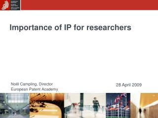 Importance of IP for researchers