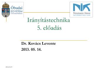 Irányítástechnika 5. előadás