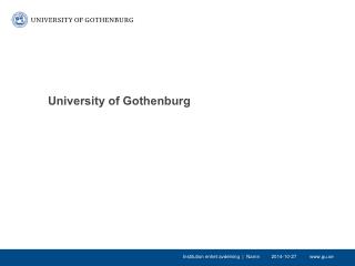 University of Gothenburg