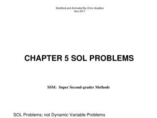 Chapter 5 sol problems