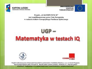 UGP – Matematyka w testach IQ