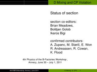 D Mixing and CP Violation