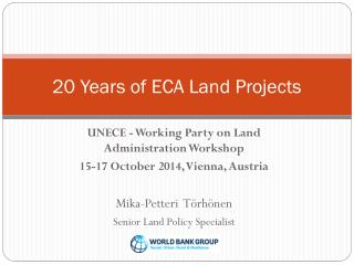 20 Years of ECA Land Projects