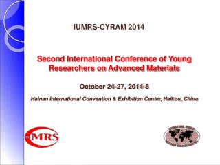 IUMRS-CYRAM 2014